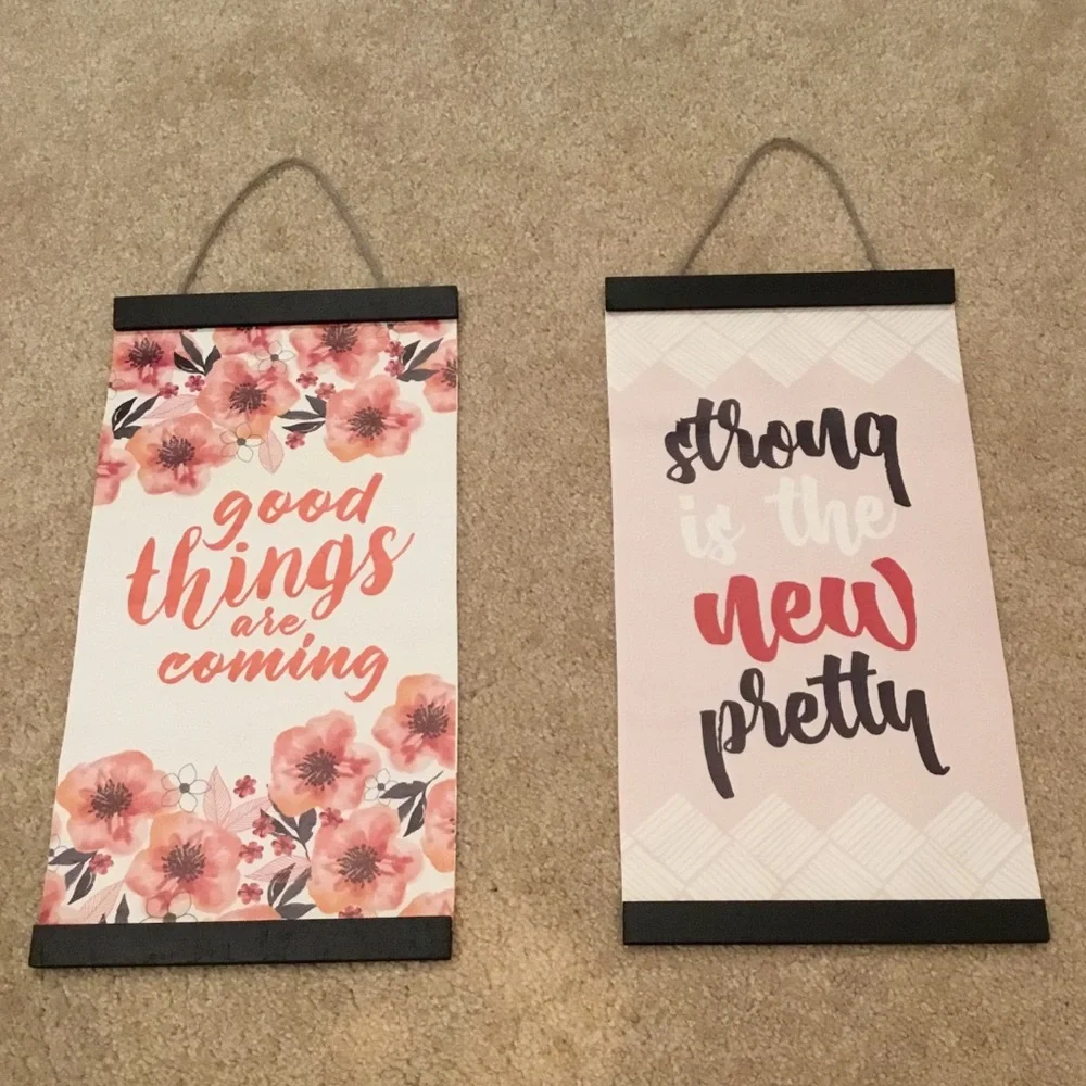 Motivational Wall Hangings (Set of 2)